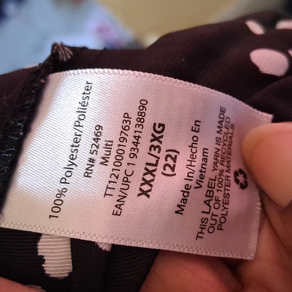 Time and Tru Black and White Polka Dot Skirt - Picture 6 of 6